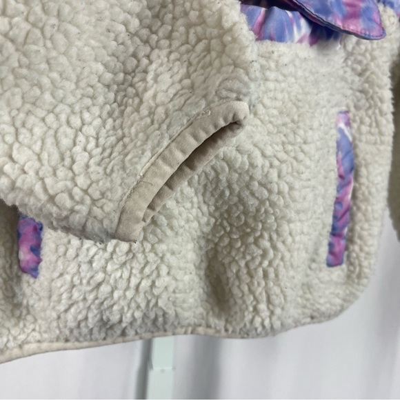 1 Madison 18 Months Sherpa Outdoor Pullover Tie Dye Hiking Camping Fleece Boho - Picture 5 of 10